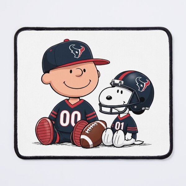 Item preview,  Snoopy And Charlie Brown Houston Texans  Football Fan designed and sold by DamianRoy88.