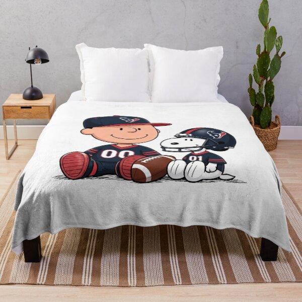 Item preview, Snoopy And Charlie Brown Houston Texans Football Fan designed and sold by DamianRoy88.
