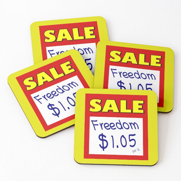 Item preview, Freedom Isn’t Free. It Costs $1.05. designed and sold by Karate Octopus.