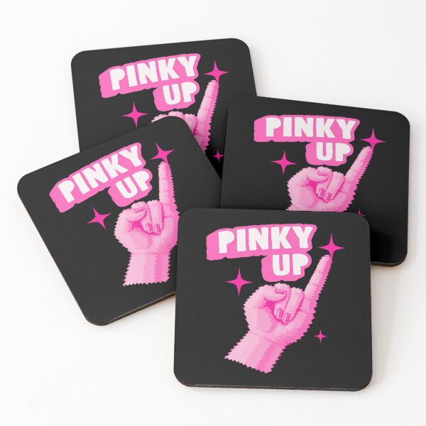 Item preview, Pinky Up Retro Pixel Katseye Gnarly Rebel Hand designed and sold by AvaLawley.