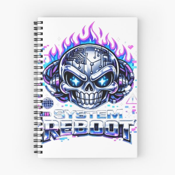Item preview, System Reboot Cyber Skull Y2K Techcore Graphic designed and sold by EssentialsWear.