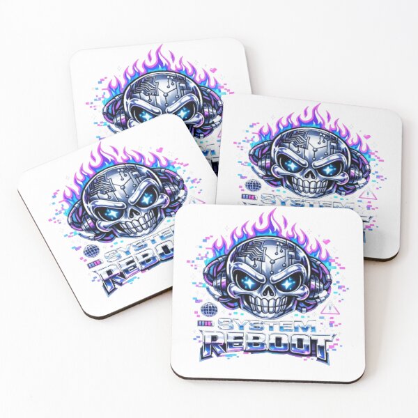 Item preview, System Reboot Cyber Skull Y2K Techcore Graphic designed and sold by EssentialsWear.