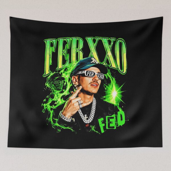 Item preview, Feid Ferxxo Neon Style Aesthetic Portrait Latin Music designed and sold by BarnettemarArts.