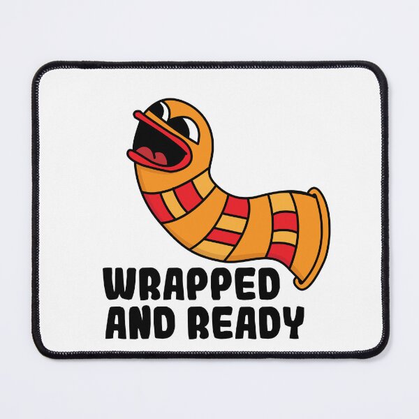 Item preview, Wrapped and Ready | Funny Worm Character designed and sold by Creatory.studio.