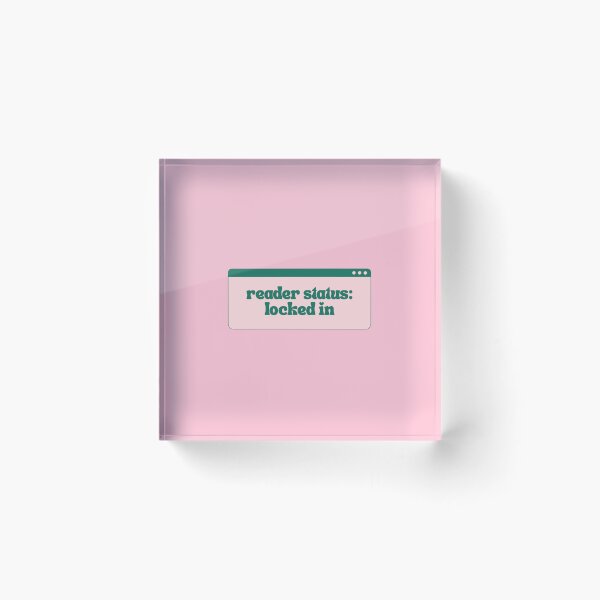 Item preview, Reader Status: Locked In | Bookish | Booktok | Funny designed and sold by The Turquoise Brush.
