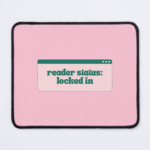 Item preview, Reader Status: Locked In | Bookish | Booktok | Funny designed and sold by The Turquoise Brush.