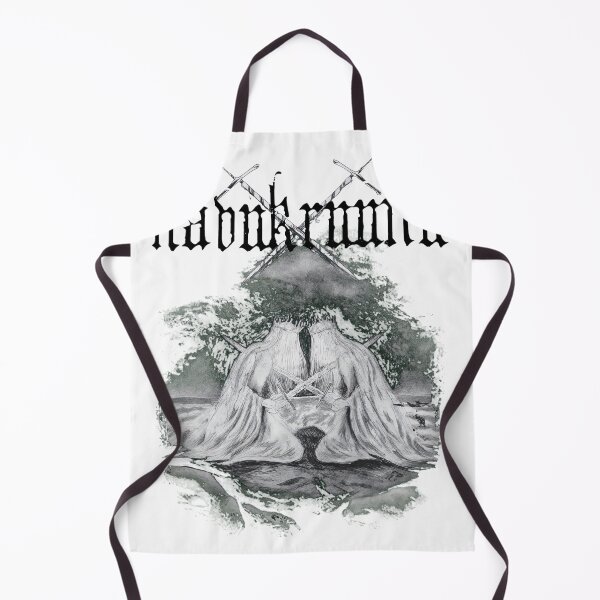 Item preview, haukruunn twin figures crossed swords dark aura designed and sold by GSURTO.