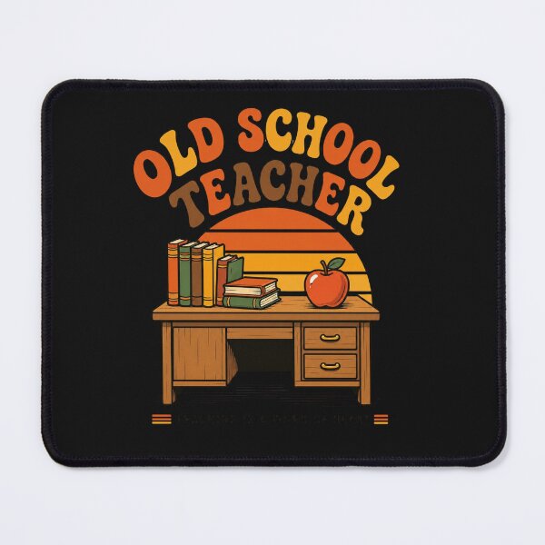 Item preview, Old School Teacher Shirt, Retro Sunset Teacher Design, Teaching is a Work of Heart designed and sold by VibeTherapyArt.
