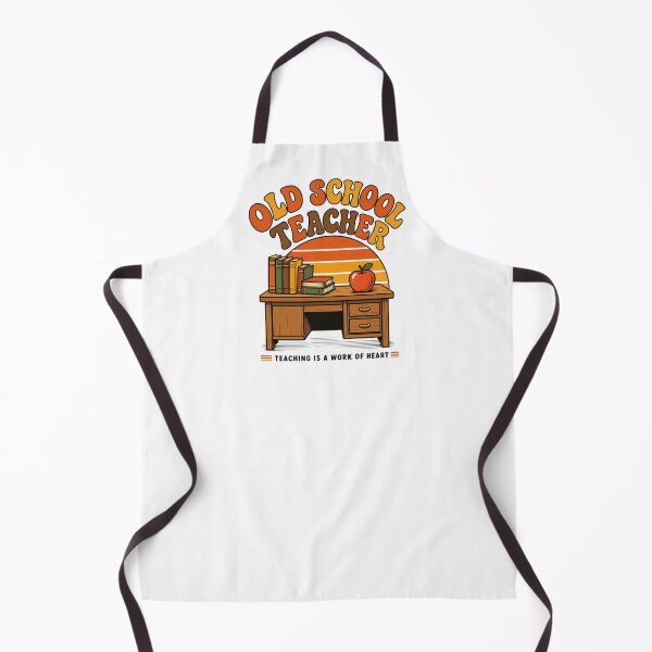 Item preview, Old School Teacher Shirt, Retro Sunset Teacher Design, Teaching is a Work of Heart designed and sold by VibeTherapyArt.