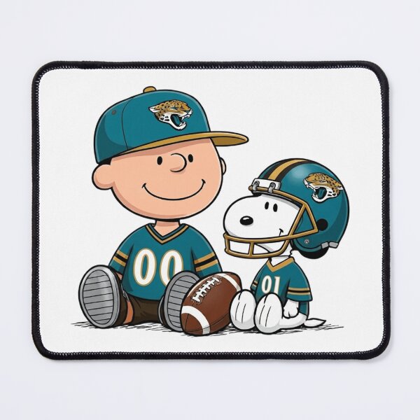 Item preview, Snoopy And Charlie Brown Jacksonville Jaguars Football Fan designed and sold by DamianRoy88.