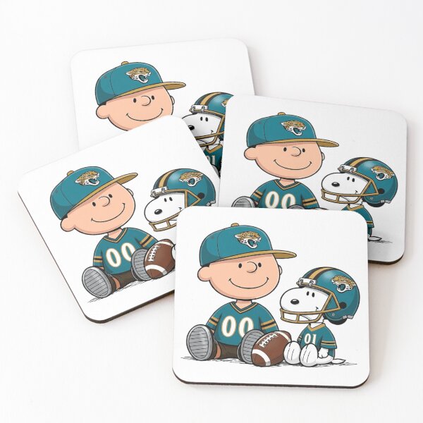 Item preview, Snoopy And Charlie Brown Jacksonville Jaguars Football Fan designed and sold by DamianRoy88.