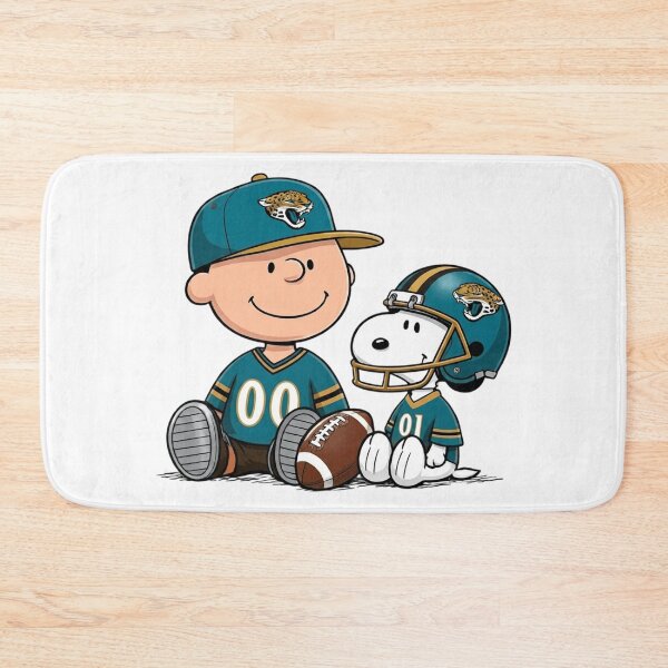 Item preview, Snoopy And Charlie Brown Jacksonville Jaguars Football Fan designed and sold by DamianRoy88.