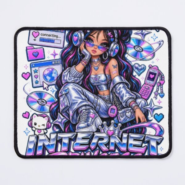 Item preview, Internet Princess Y2K Cybercore Digital Girl Aesthetic designed and sold by EssentialsWear.