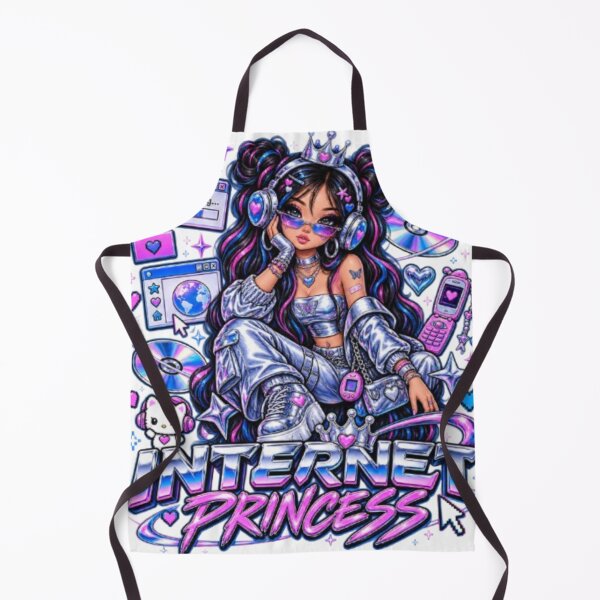 Artikelvorschau, Internetprinzessin Y2K Cybercore Digital Girl Ästhetik entworfen und verkauft von EssentialsWear.