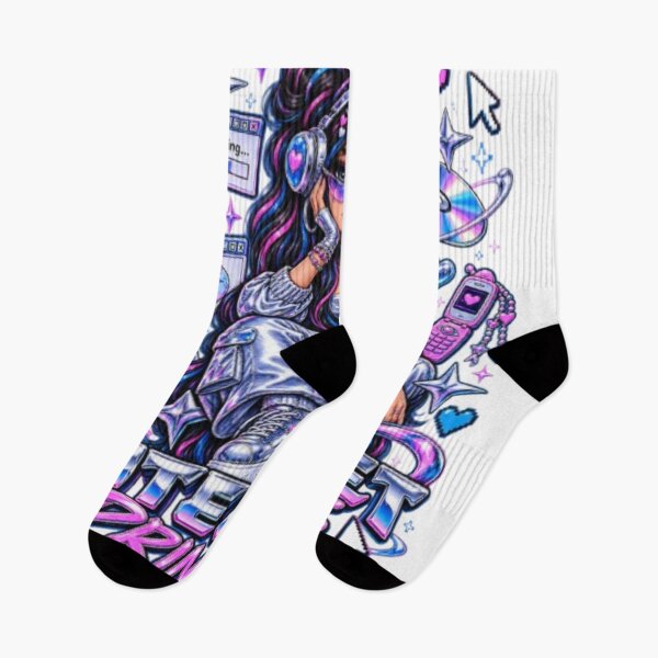 Item preview, Internet Princess Y2K Cybercore Digital Girl Aesthetic designed and sold by EssentialsWear.