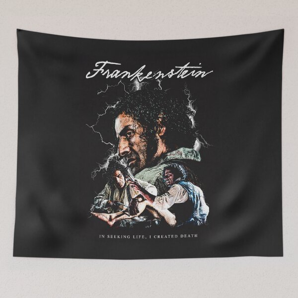 Item preview, Frankenstein Gothic Lightning Horror Movie Poster designed and sold by Vicky021.