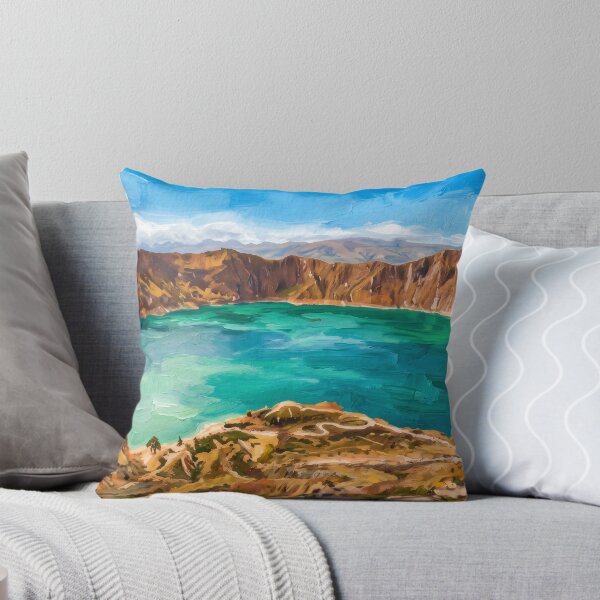 Item preview, Quilotoa Crater Lake Ecuador designed and sold by RedPeaStudio.