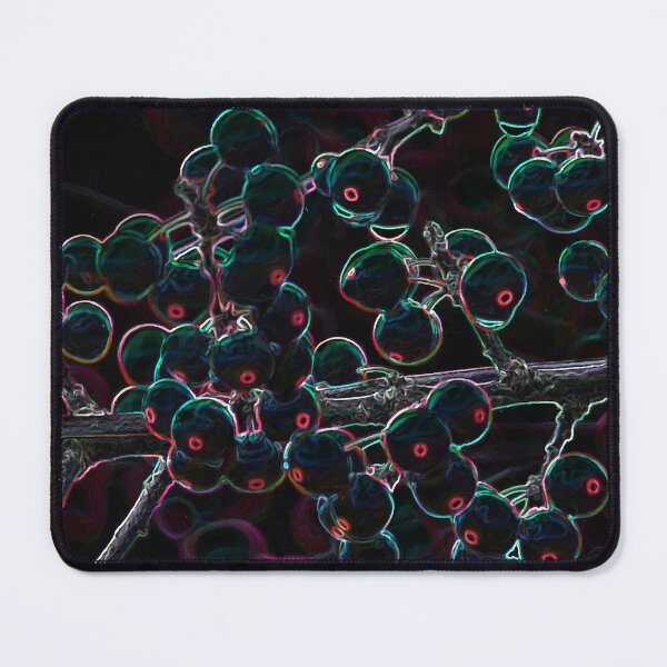 Item preview, Neon Electric Rowan Berries Cyberpunk Art designed and sold by ZorianArt.