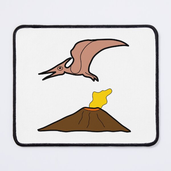 Item preview, Dinosaur Pterodactyl volcano Cute Funny History animal designed and sold by khulisara246.