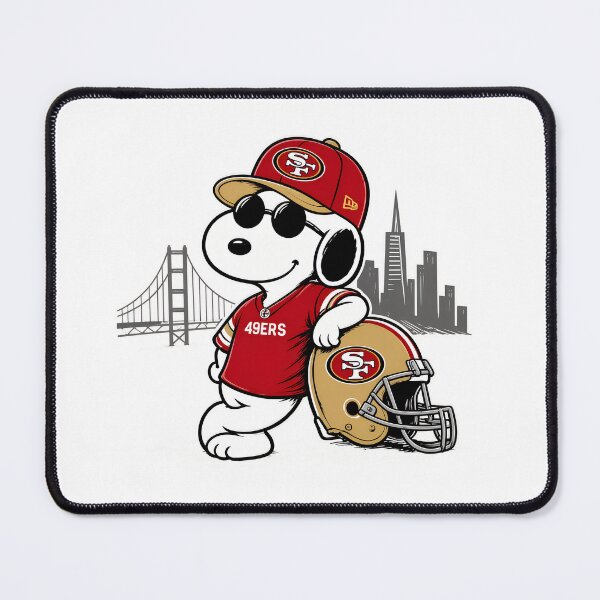Item preview, 49ers Fan Snoopy Helmet City Bridge Graphic designed and sold by GrimVibeArts.