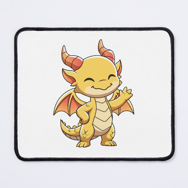 Item preview, Cute Happy Baby Dragon Cartoon Waving Vector designed and sold by Rupesh-Art26.