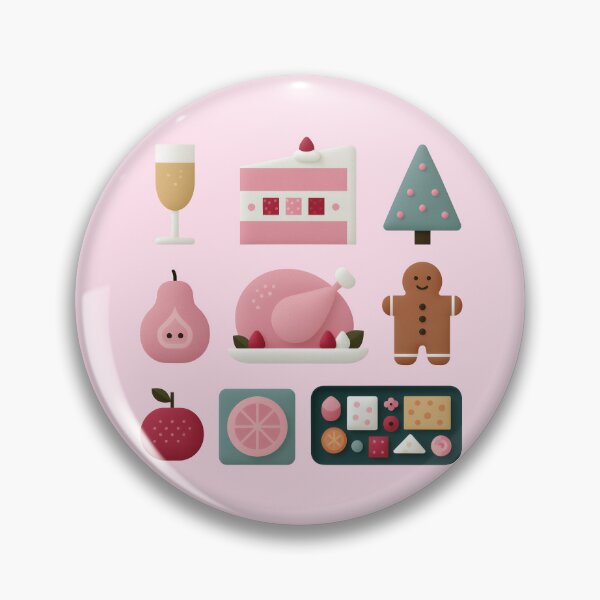 Item preview, Cute Pink Holiday And Food Pattern designed and sold by colorful-white.