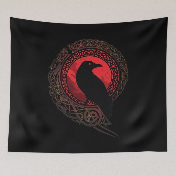 Item preview, Raven Knotwork Dark Nordic Symbolism  designed and sold by Jameyrebsv.