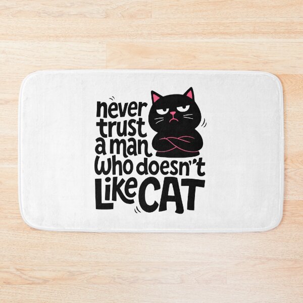 Item preview, Grumpy Cat Says Never Trust A Man Who Loves Cats designed and sold by SoyLamderma.