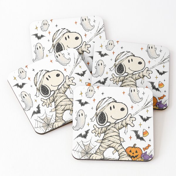 Item preview, Mummy Snoopy shooting webs for Halloween designed and sold by GrimVibeArts.