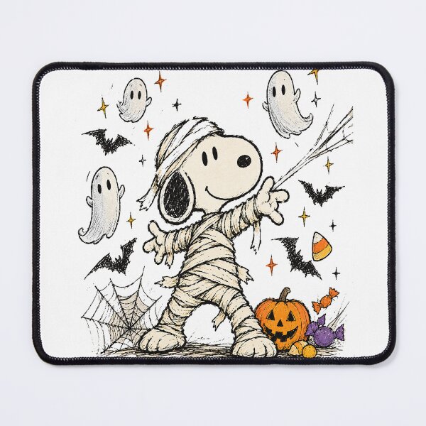 Item preview, Mummy Snoopy shooting webs for Halloween designed and sold by GrimVibeArts.