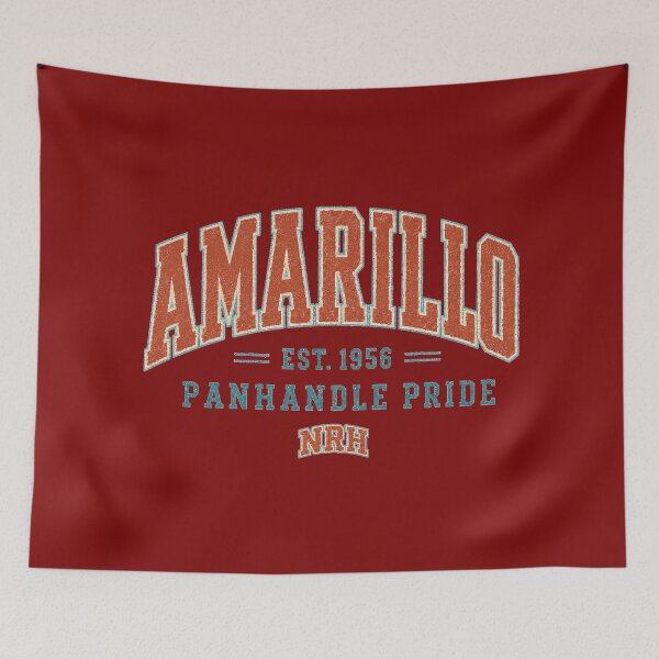 Item preview, Amarillo Panhandle Pride Vintage Varsity Design designed and sold by Normandy Road Heritage™ - Vintage Garage Art.