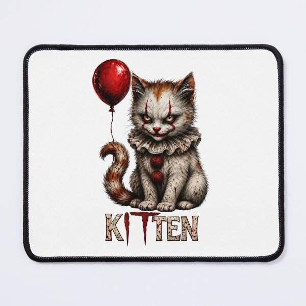 Item preview, Pennywise Kitten With Red Balloon IT Horror Movie Inspired designed and sold by dexlawpie.