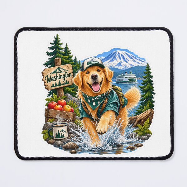 Item preview, Washington Evergreen Dog designed and sold by Whimspired By Paxx.