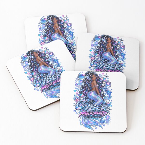 Item preview, Cyber Mermaid Digital Ocean Y2K Fantasy Techcore Design designed and sold by EssentialsWear.
