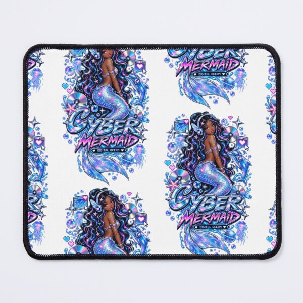 Item preview, Cyber Mermaid Digital Ocean Y2K Fantasy Techcore Design designed and sold by EssentialsWear.
