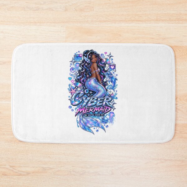 Item preview, Cyber Mermaid Digital Ocean Y2K Fantasy Techcore Design designed and sold by EssentialsWear.