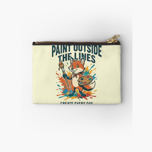 Item preview, Paint Outside the Lines – Creative Fox Illustration designed and sold by Dogandesighn.