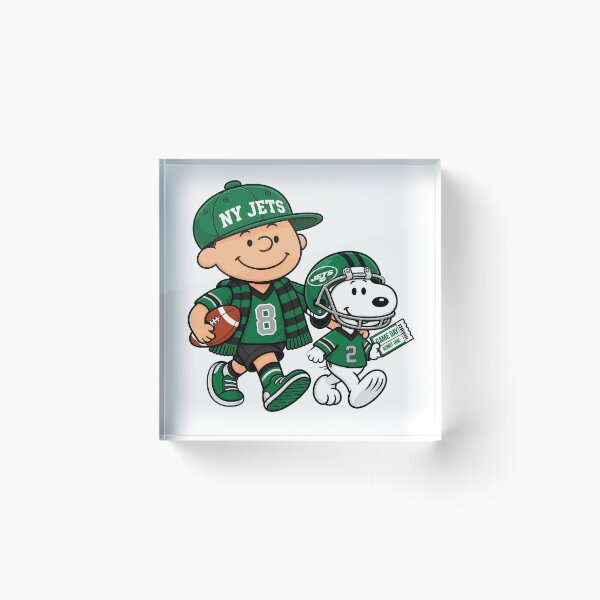 Item preview, NY Jets Charlie Brown Snoopy Game Day Football  designed and sold by GrimVibeArts.