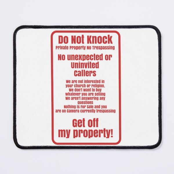 Item preview, No Trespassing Door Sticker designed and sold by Rayan-hopper.