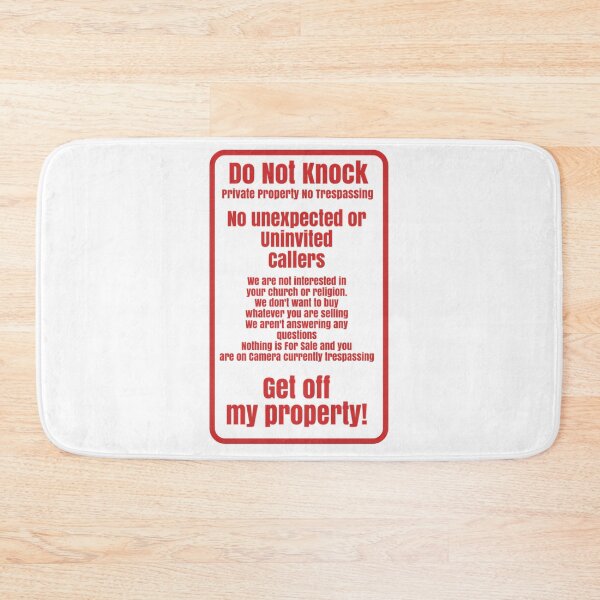 Item preview, No Trespassing Door Sticker designed and sold by Rayan-hopper.