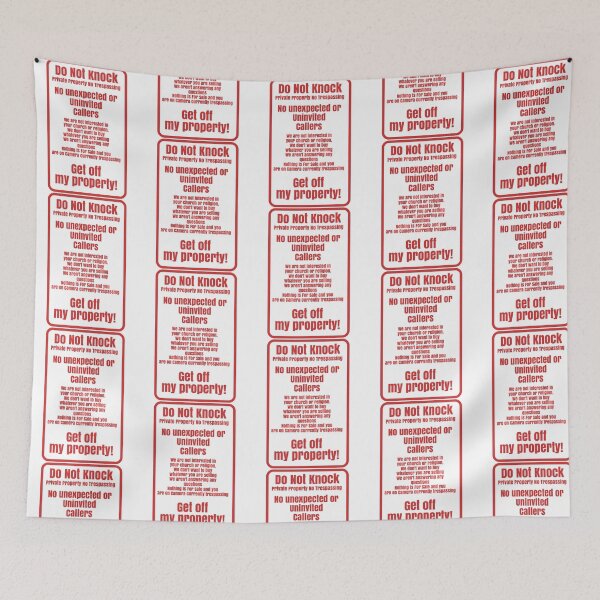 Item preview, No Trespassing Door Sticker designed and sold by Rayan-hopper.