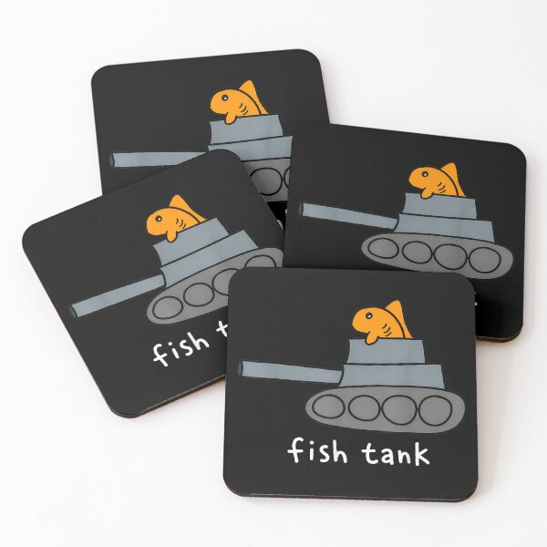 Item preview, Fish Tank Funny Fish Military Tank Aquarium Pun designed and sold by Achkalona.
