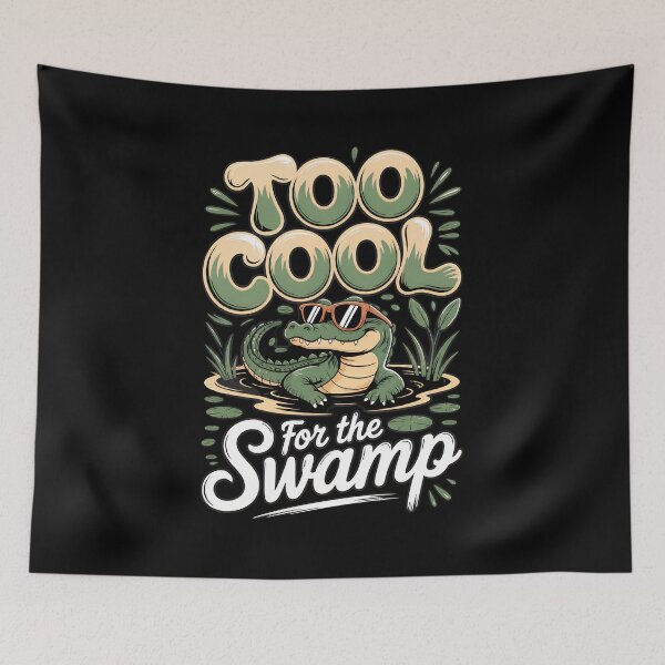 Item preview, Retro Cool Alligator Swamp Humor Graphic designed and sold by SoyLamderma.