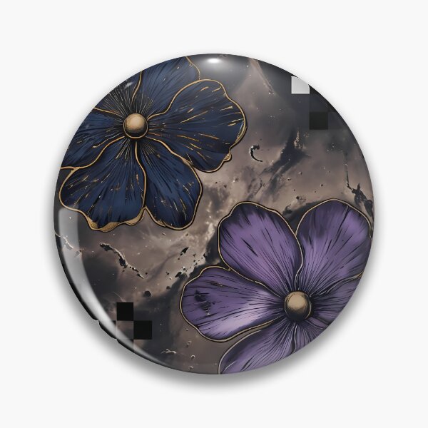 Item preview, Dark Celestial Botanical Blooms - Cosmic Gold Floral Pattern designed and sold by UniqueDesign751.