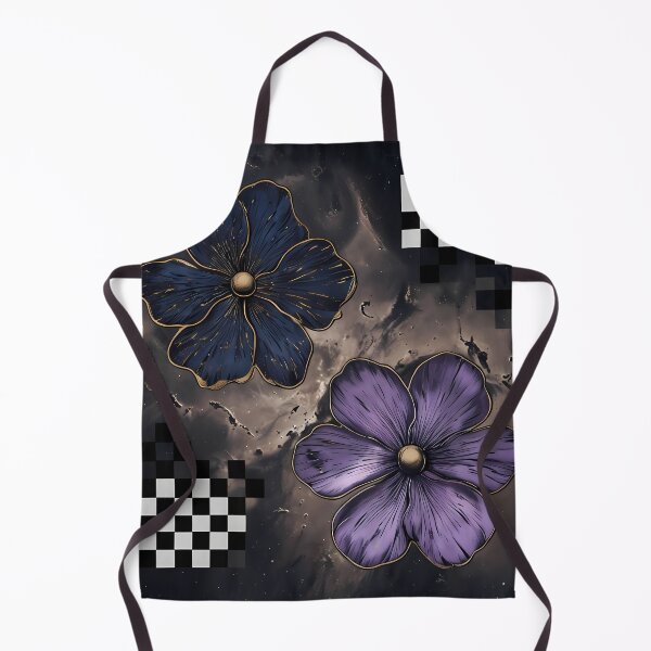 Item preview, Dark Celestial Botanical Blooms - Cosmic Gold Floral Pattern designed and sold by UniqueDesign751.