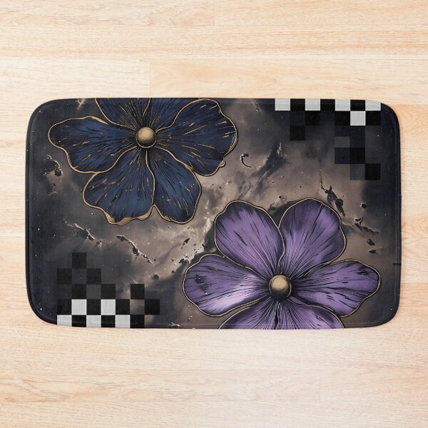 Item preview, Dark Celestial Botanical Blooms - Cosmic Gold Floral Pattern designed and sold by UniqueDesign751.