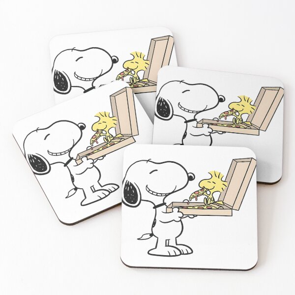 Item preview, Snoopy Serving Pizza To Woodstock designed and sold by FitsyFit.