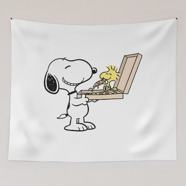Item preview, Snoopy Serving Pizza To Woodstock designed and sold by FitsyFit.