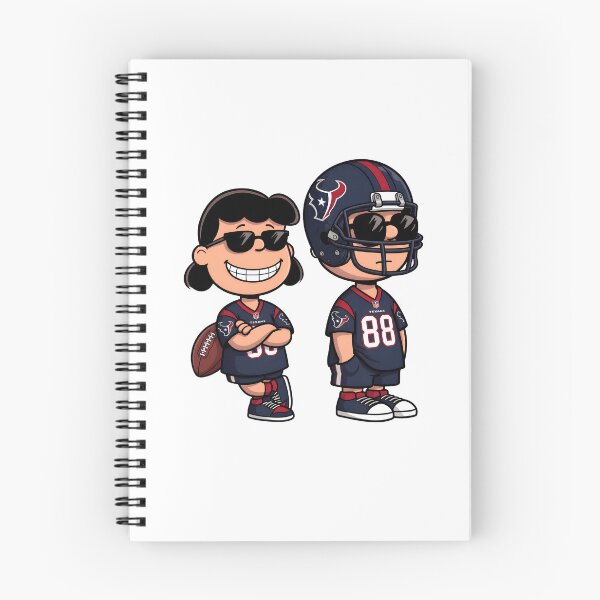 Item preview, Charlie Brown Snoopy Texans Football Cartoon  designed and sold by GrimVibeArts.