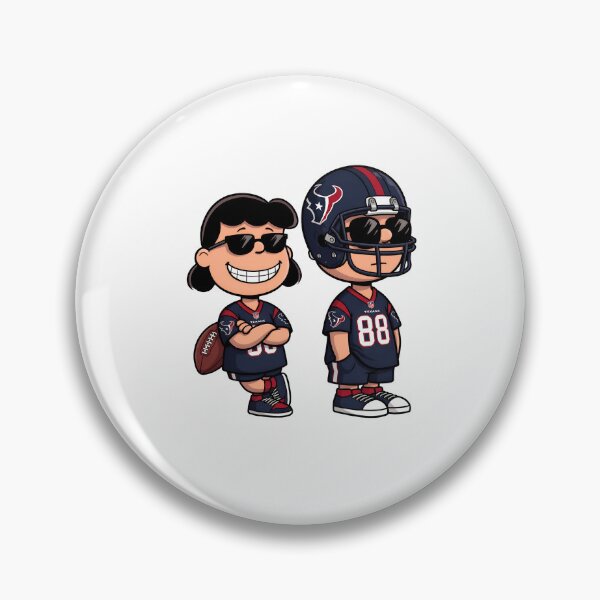 Item preview, Charlie Brown Snoopy Texans Football Cartoon  designed and sold by GrimVibeArts.